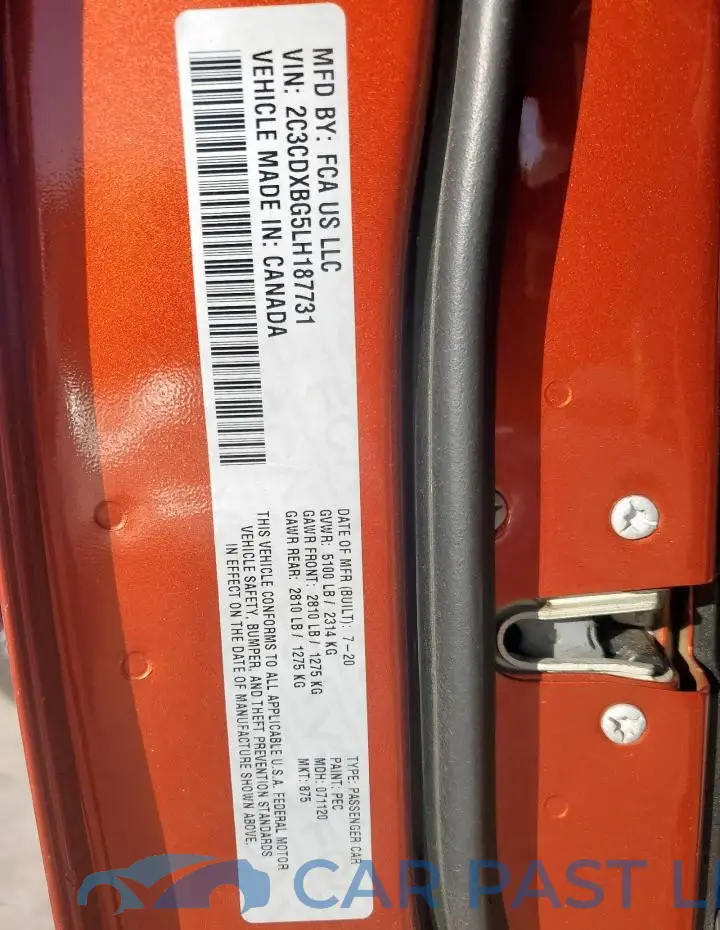 2C3CDXBG5LH187731# 12