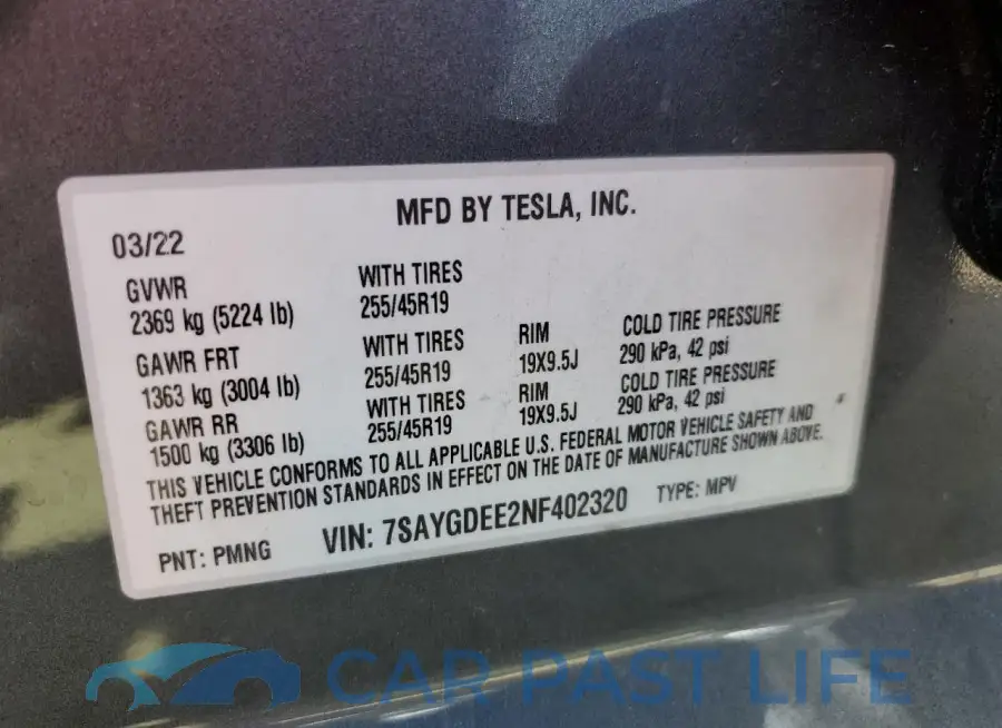 7SAYGDEE2NF402320# 13