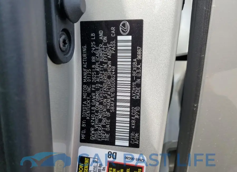 58AFA1C19SU062448# 12