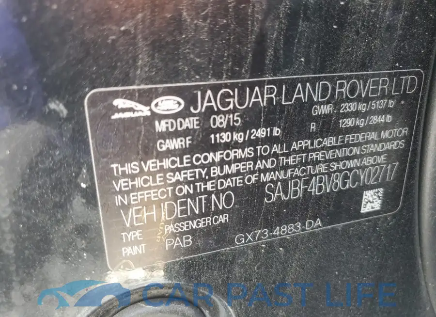 SAJBF4BV8GCY02717# 13