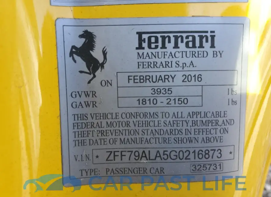ZFF79ALA5G0216873# 13