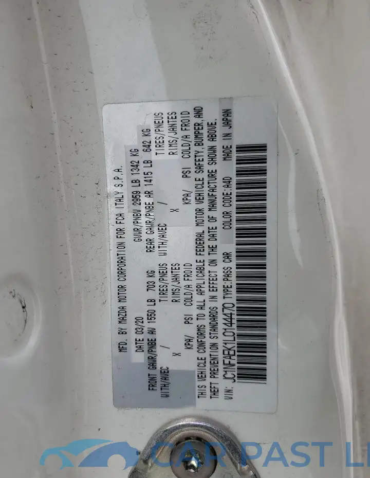 JC1NFAEK1L0144470# 13