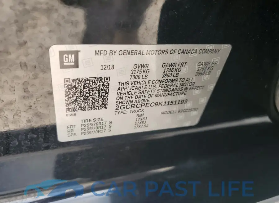 2GCRCPEC9K1151193# 12