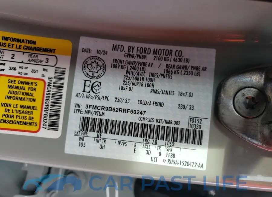 3FMCR9B62RRF60247# 13