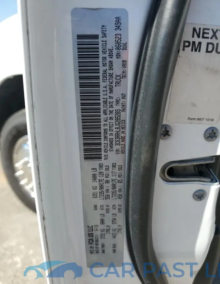 3C63RRHL8JG285265# 12