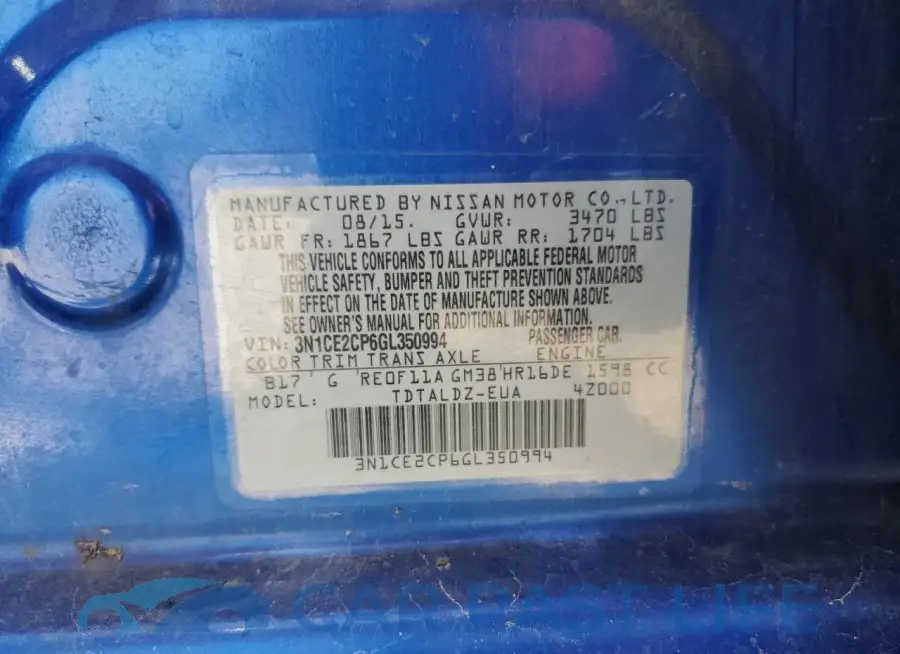 3N1CE2CP6GL350994# 13