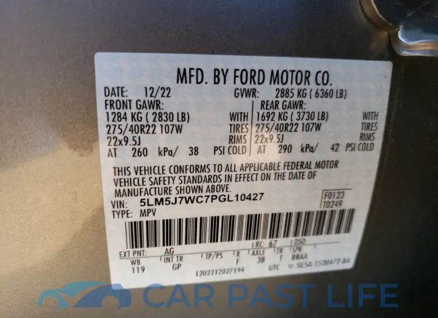 5LM5J7WC7PGL10427# 13
