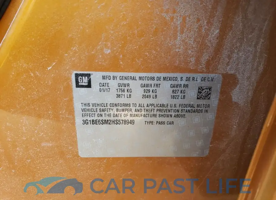 3G1BE6SM2HS578949# 13