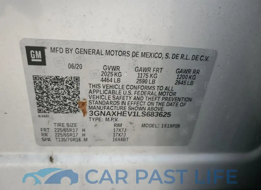 3GNAXHEV1LS683625# 13