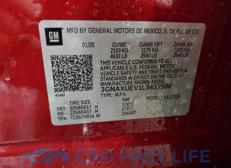 3GNAXUEV1LS617598# 13