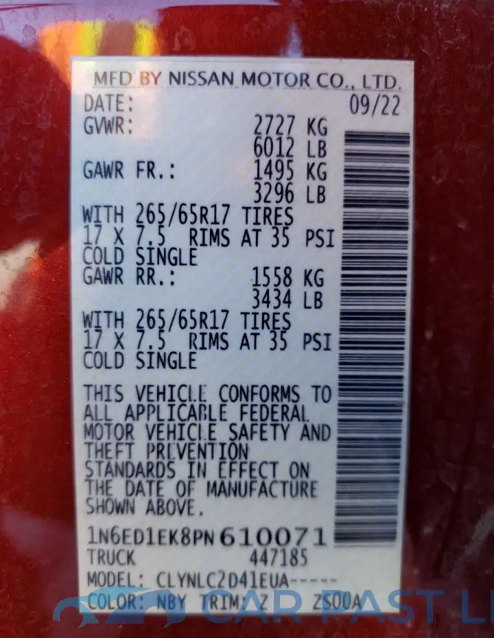 1N6ED1EK8PN610071# 13