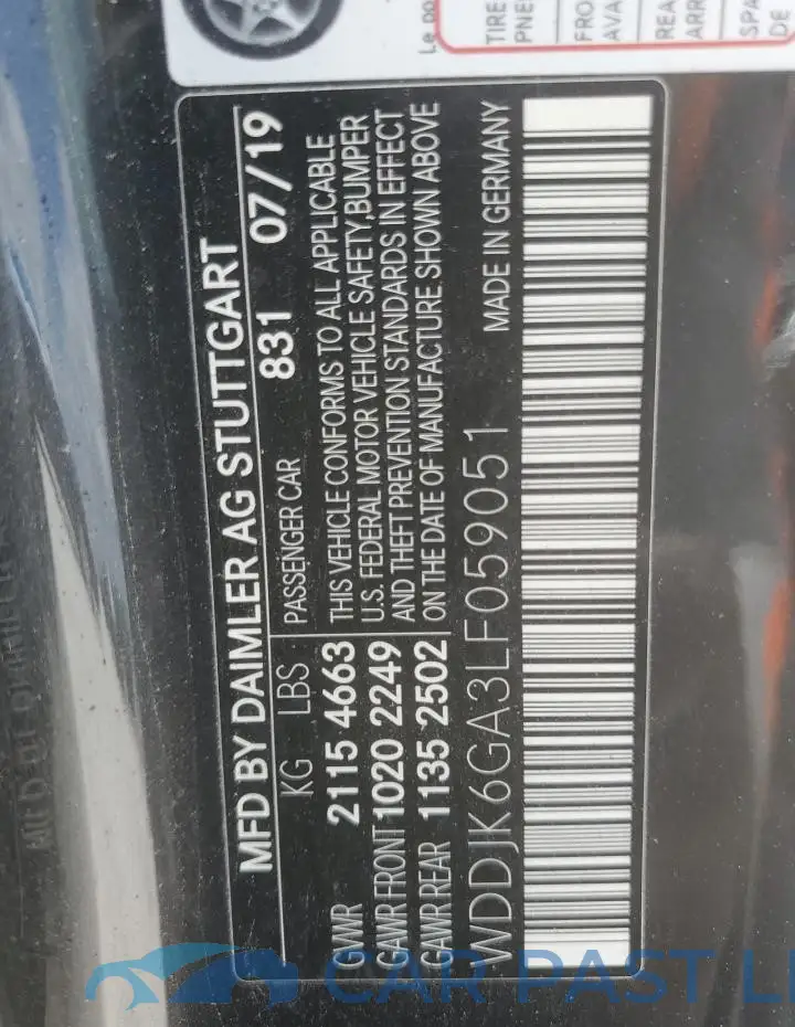 WDDJK6GA3LF059051# 12