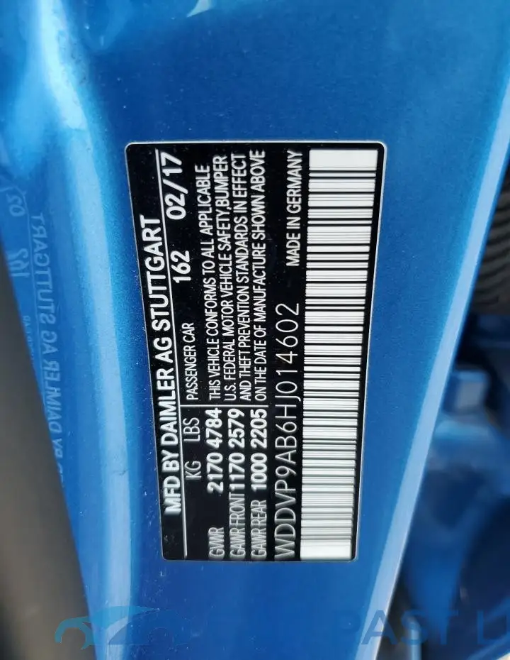 WDDVP9AB6HJ014602# 13
