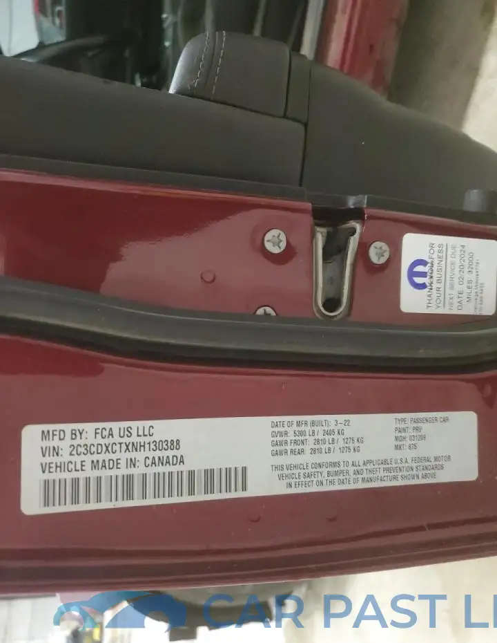2C3CDXCTXNH130388# 13
