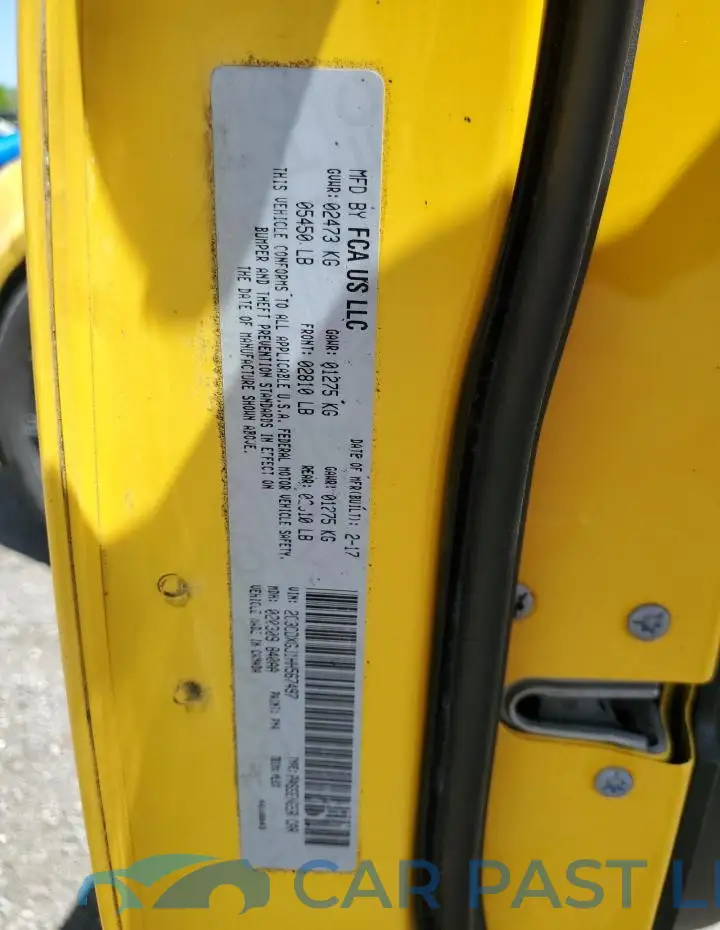 2C3CDXGJ1HH567497# 12