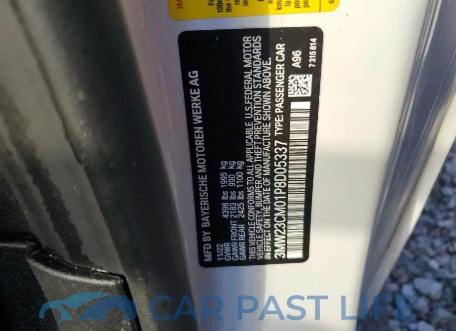 3MW23CM01P8D05337# 13