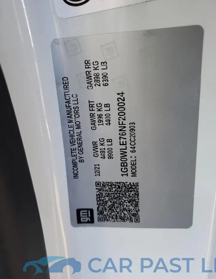 1GB0WLE76NF200024# 12