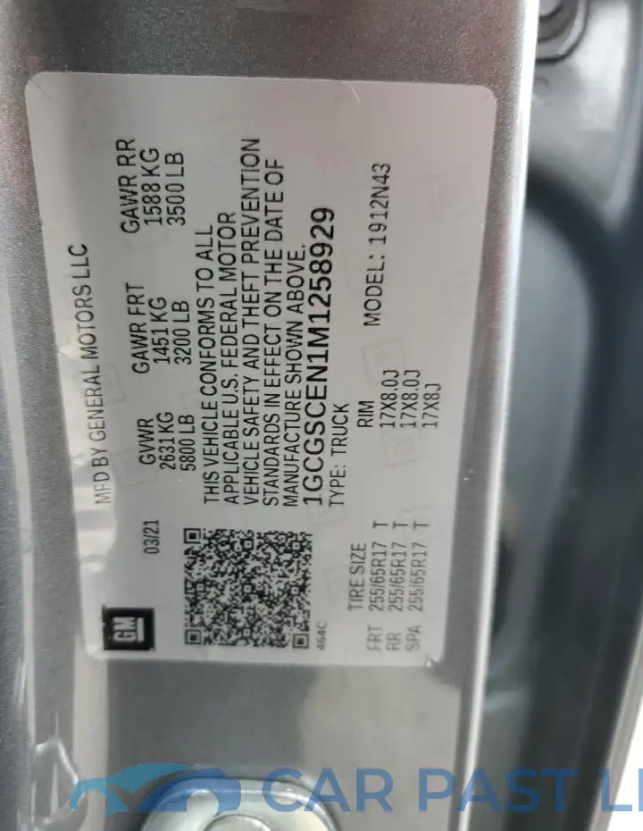 1GCGSCEN1M1258929# 12