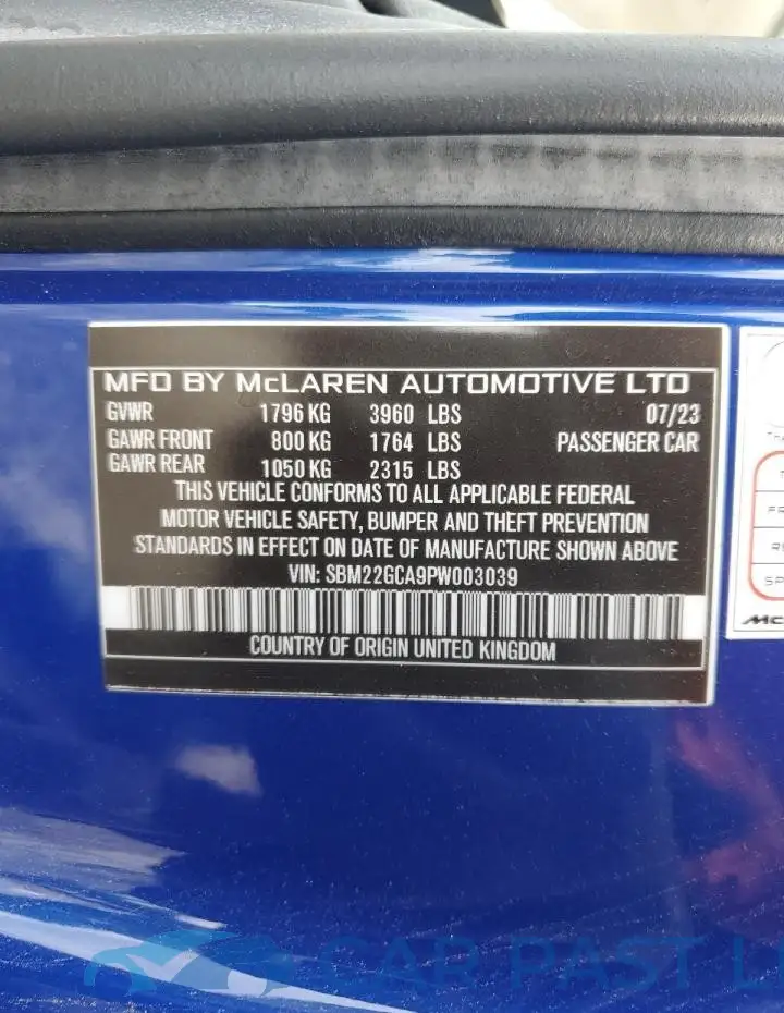 SBM22GCA9PW003039# 12