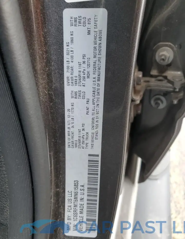 1C6SRFMT6MN615853# 13