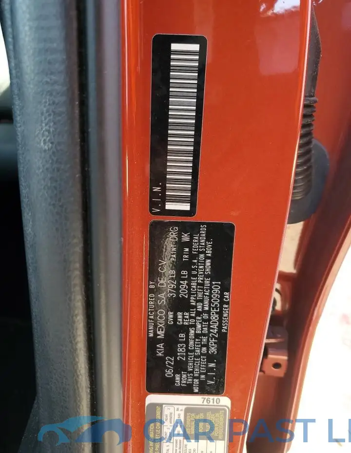3KPF24AD8PE509901# 13
