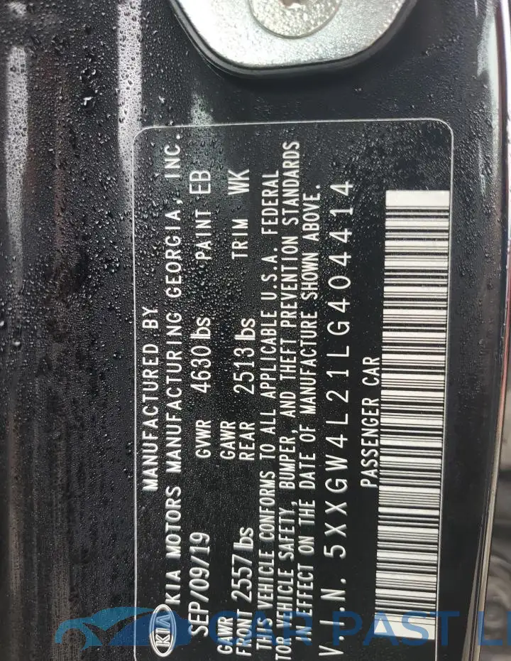 5XXGW4L21LG404414# 13