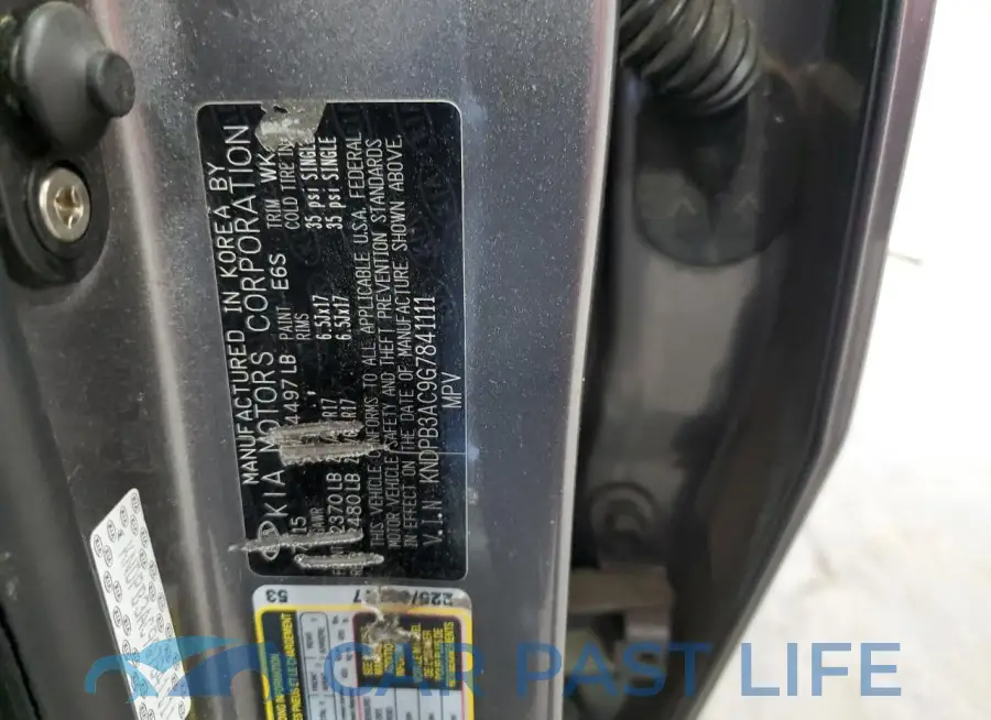 KNDPB3AC9G7841111# 13