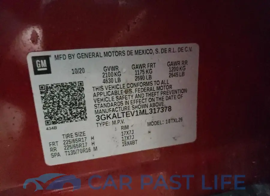 3GKALTEV1ML317378# 13