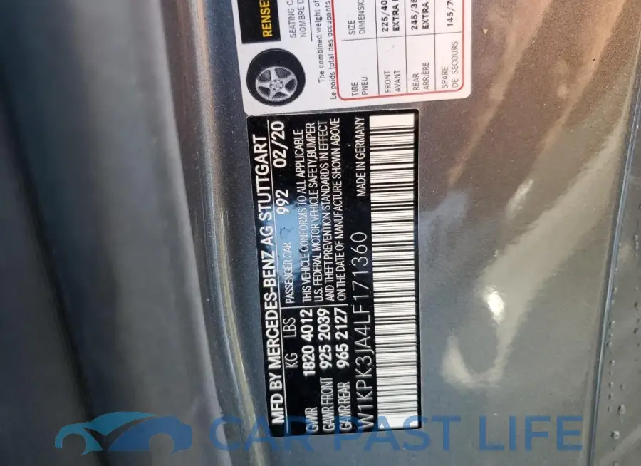 W1KPK3JA4LF171360# 12