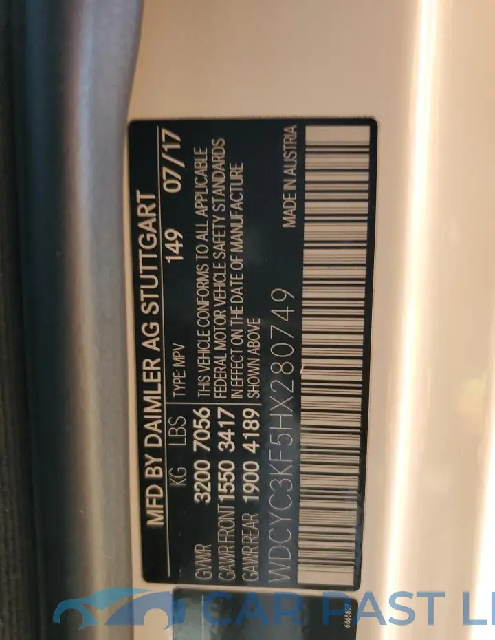 WDCYC3KF5HX280749# 13
