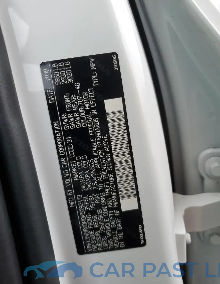 LYVBR0DM0KB292413# 13