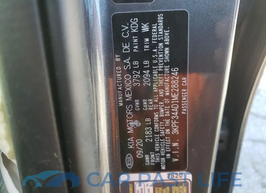 3KPF34AD1ME288246# 12