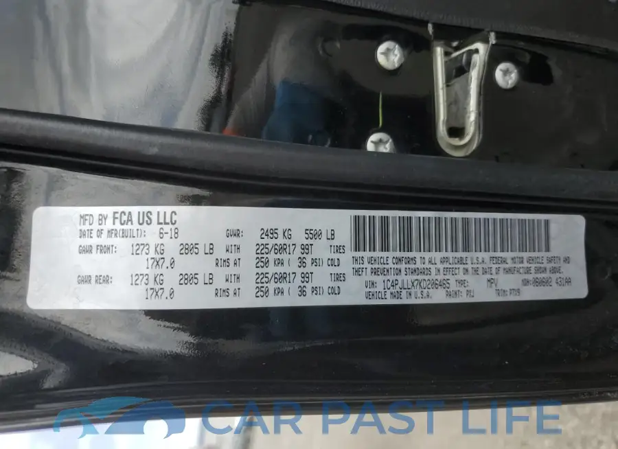 1C4PJLLX7KD206465# 12