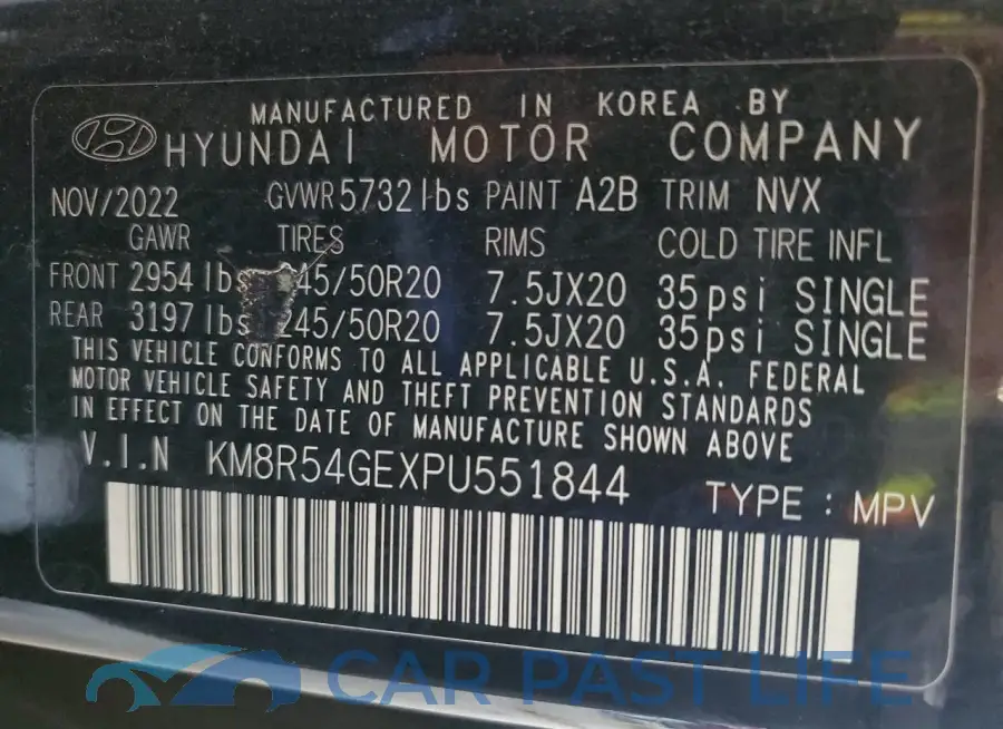 KM8R54GEXPU551844# 14