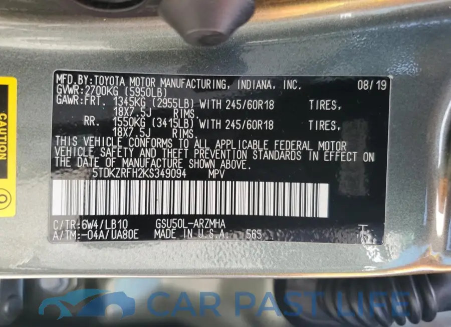 5TDKZRFH2KS349094# 13