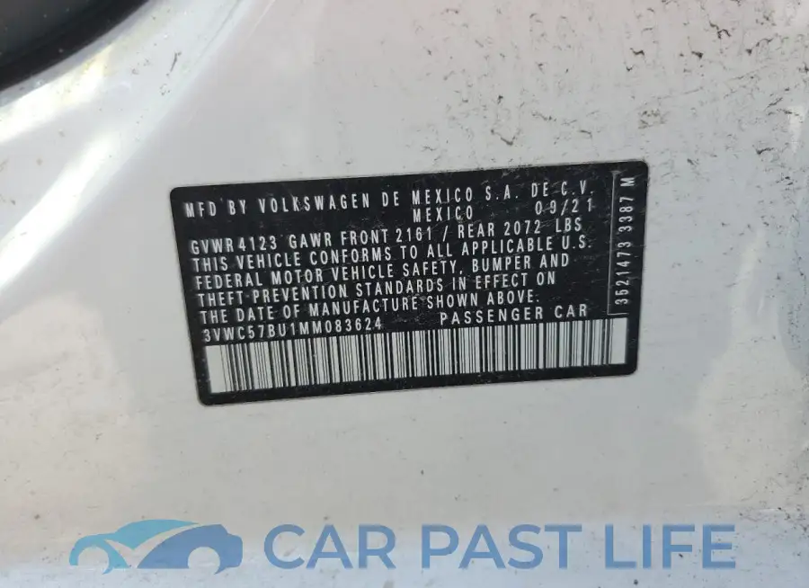 3VWC57BU1MM083624# 12
