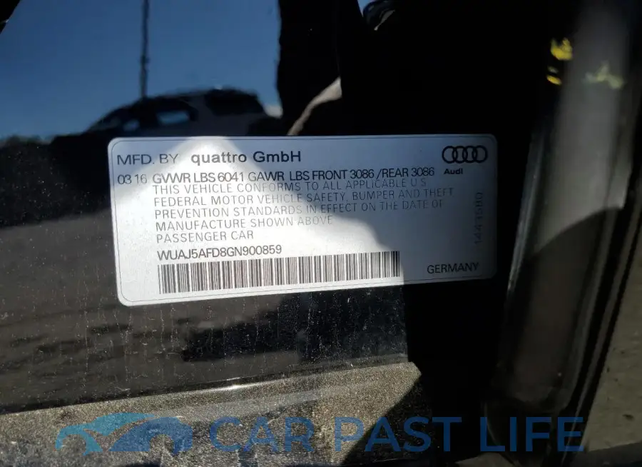 WUAJ5AFD8GN900859# 12