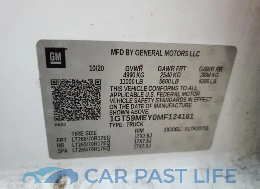 1GT59MEY0MF124161# 12