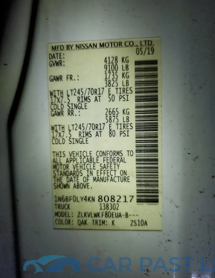 1N6BF0LY4KN808217# 14