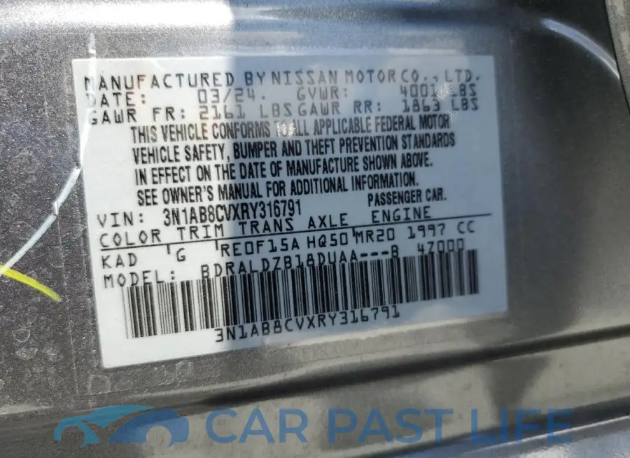 3N1AB8CVXRY316791# 13