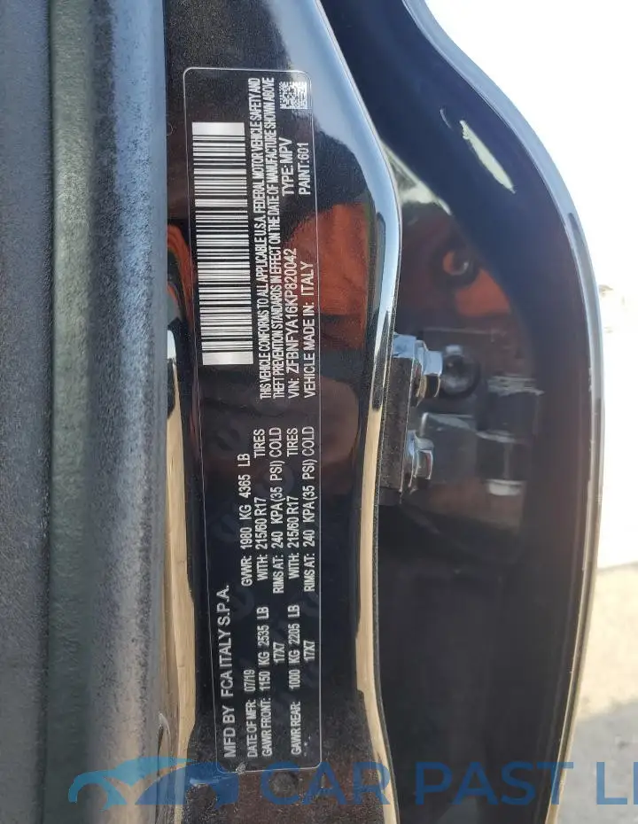 ZFBNFYA16KP820042# 12