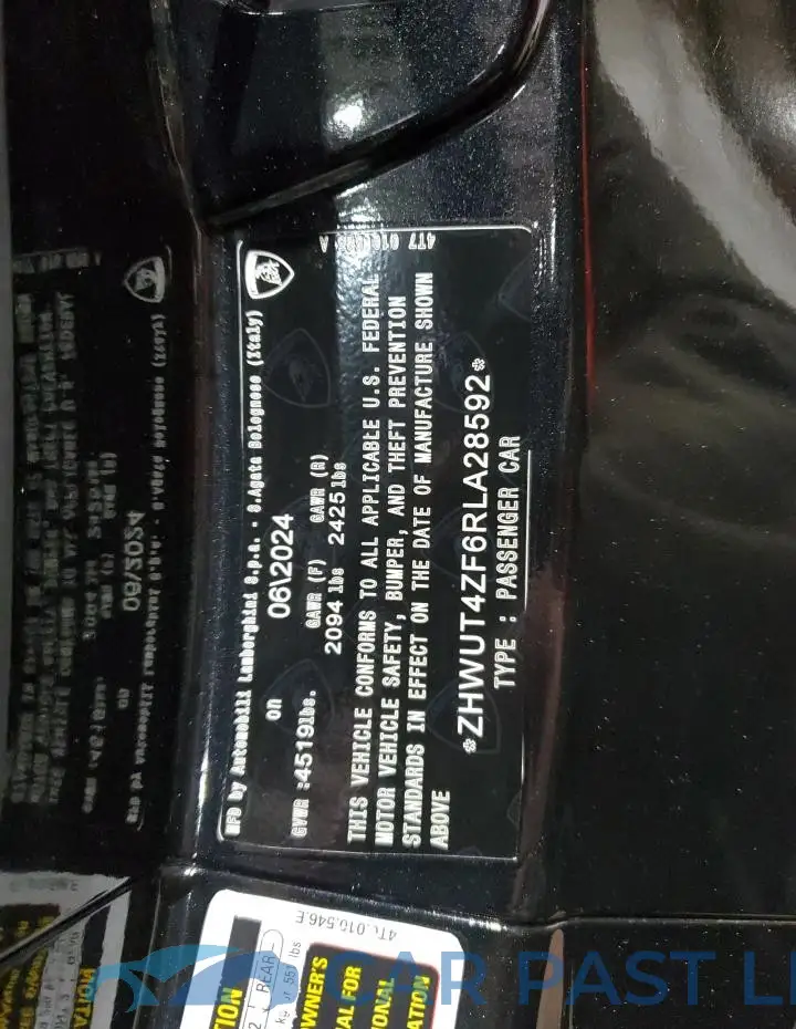 ZHWUT4ZF6RLA28592# 12