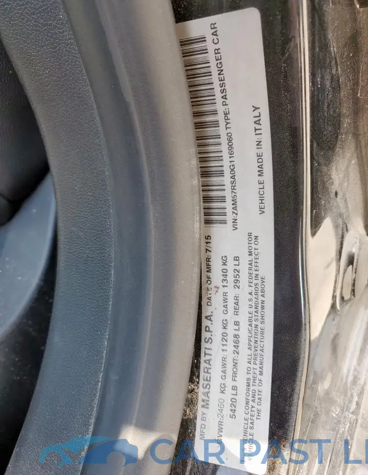 ZAM57RSA0G1169060# 13