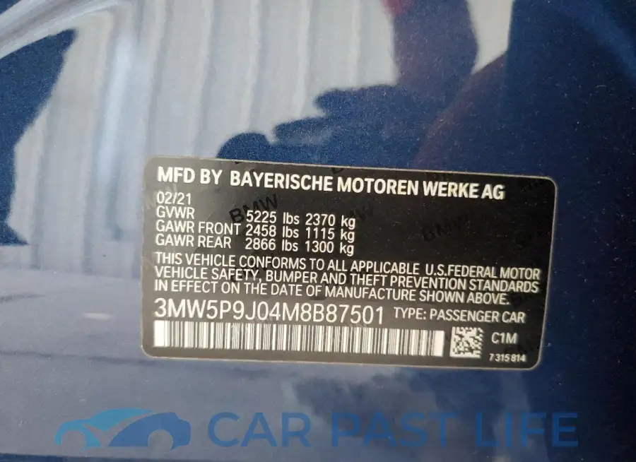3MW5P9J04M8B87501# 12