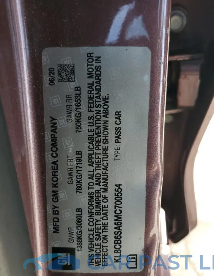 KL8CB6SA6MC700554# 13