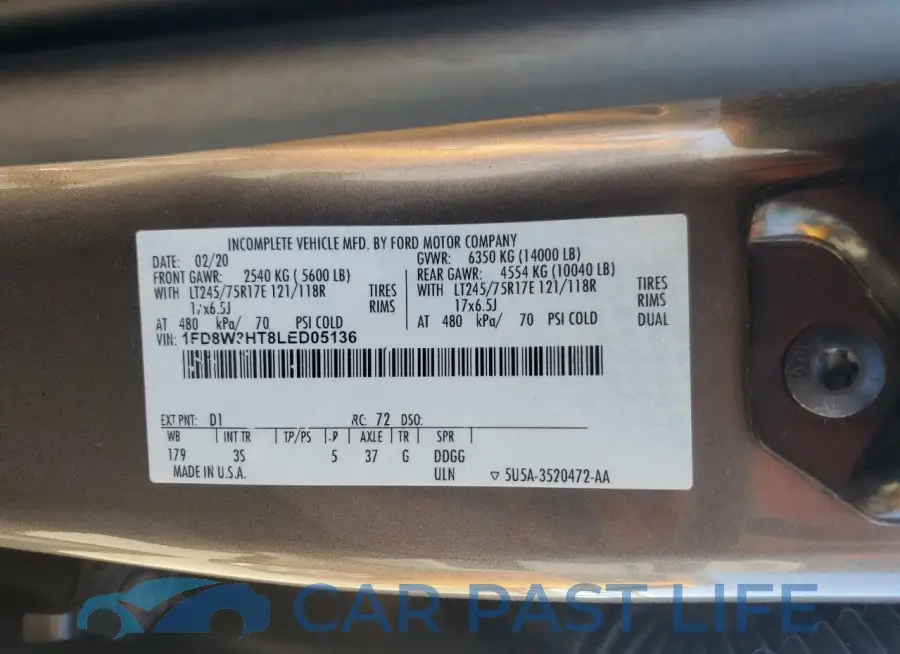 1FD8W3HT8LED05136# 12