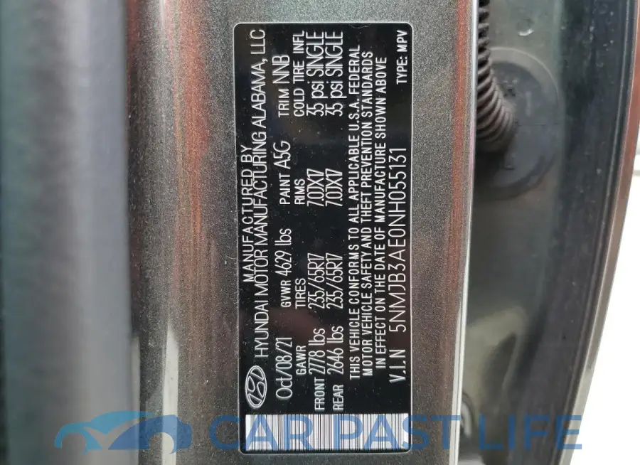 5NMJB3AE0NH055131# 14