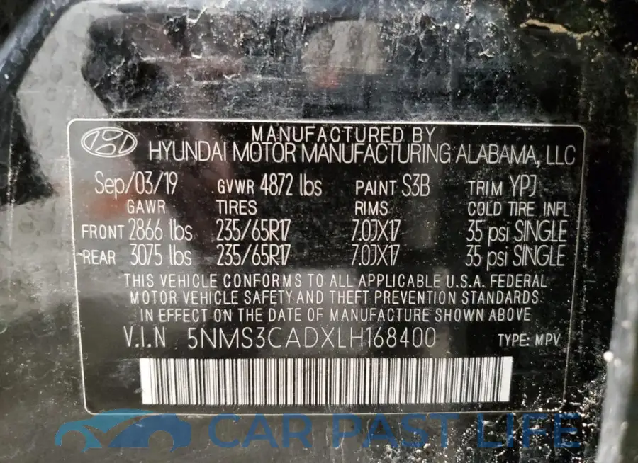 5NMS3CADXLH168400# 13
