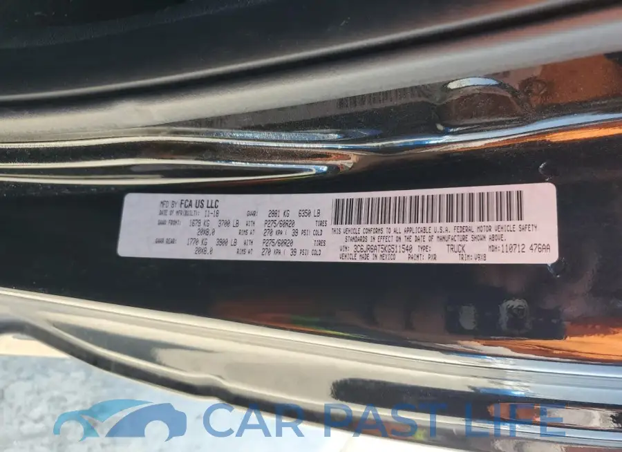 3C6JR6AT5KG511540# 13