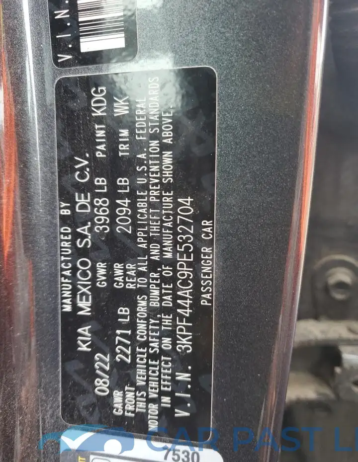 3KPF44AC9PE532704# 13
